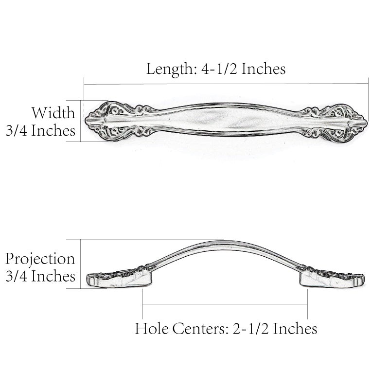 Jetland Cabinet Hardware Handle Pull - 10-Pack, Black with Grey Line, 2-1/2" (64mm) Hole Centers, PW8803BGL64 - Image 2